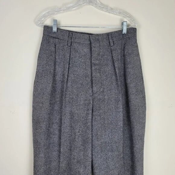 Billy Reid Cropped Pleated Wool Pants - Picture 5 of 10